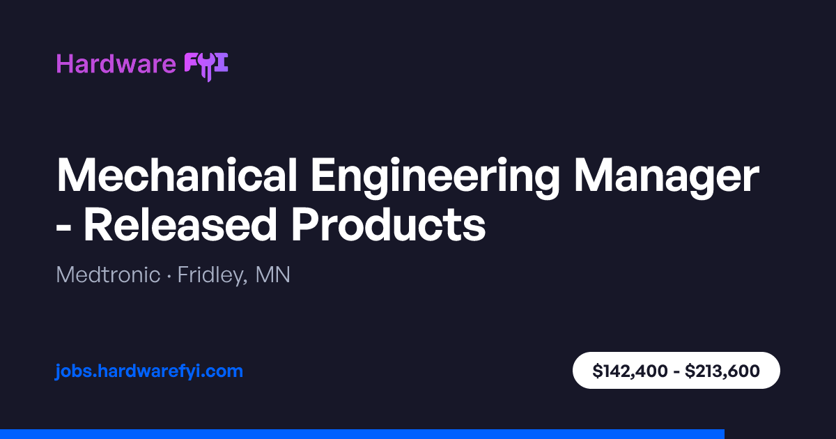 Mechanical Engineering Manager - Released Products at Medtronic ...