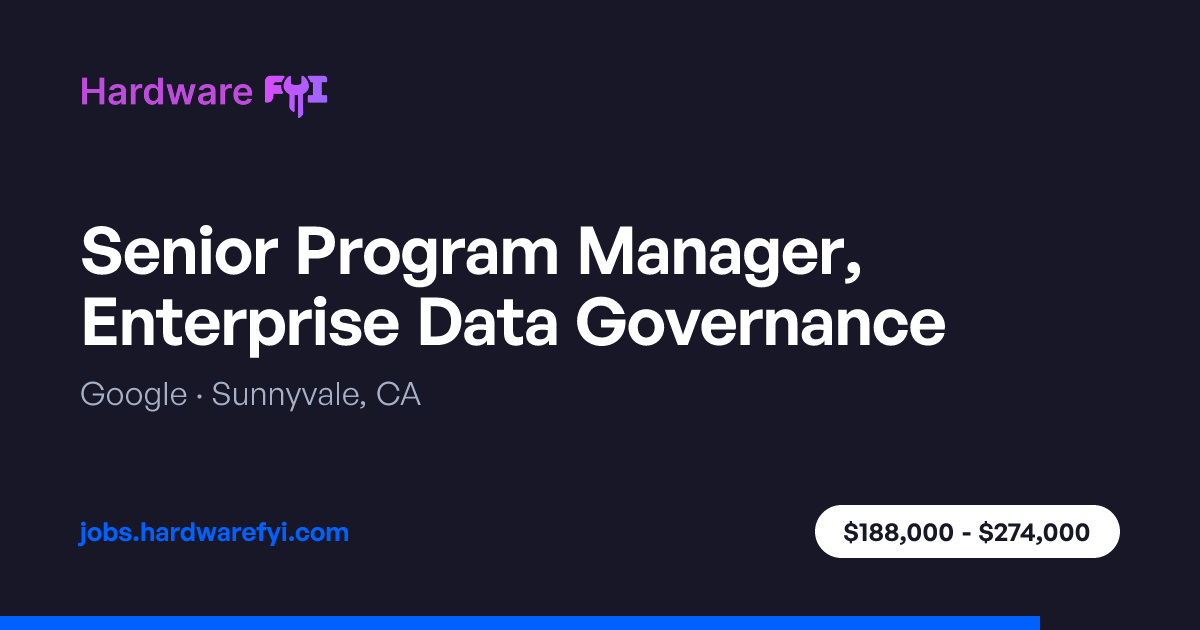 Senior Program Manager, Enterprise Data Governance at Google ...
