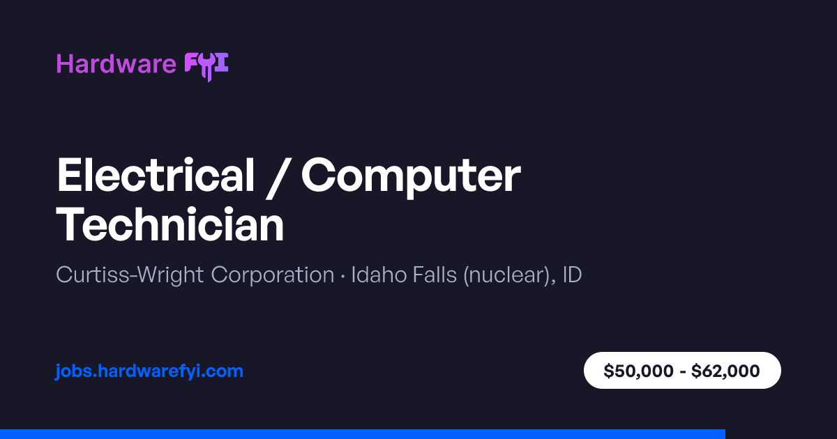 Electrical / Computer Technician at Curtiss-Wright Corporation — Idaho ...