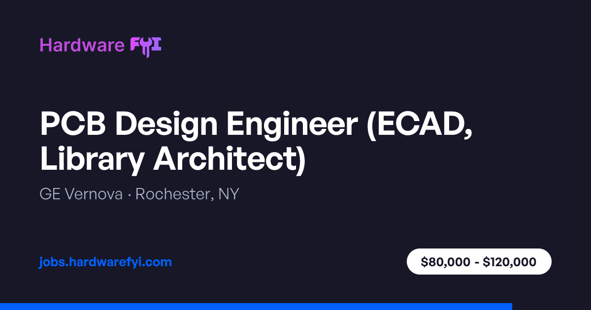 PCB Design Engineer (ECAD, Library Architect) at GE Vernova — Rochester ...